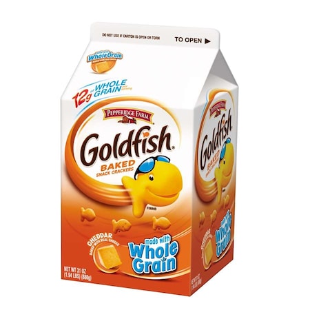 Pepperidge Farms Whole Grain Cheddar Goldfish Snack Crackers 31 oz., PK6 140020648